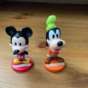 VINTAGE MICKEY MOUSE & GOOFY BOBBLEHEADS for KELLOGGS CANADA - Lot of 2